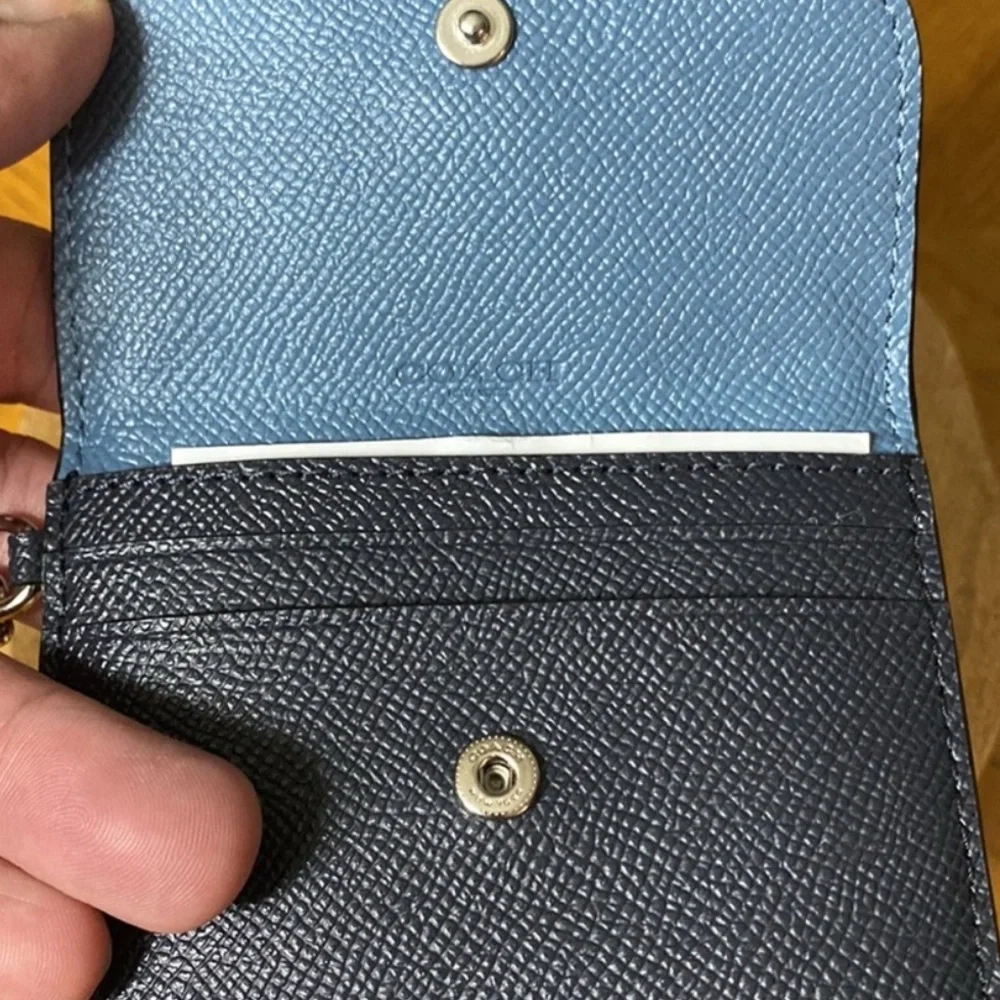 NWOT COACH Rainbow Rivets Card Holder Pouch